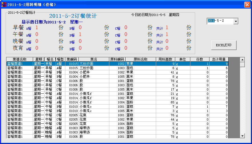 單位組合訂餐管理系統(tǒng)